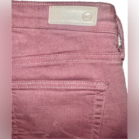 25R AG Adriano Goldschmied Mid Rise Mauve Absolute Legging Extreme Skinny EUC - Picture 3 of 5